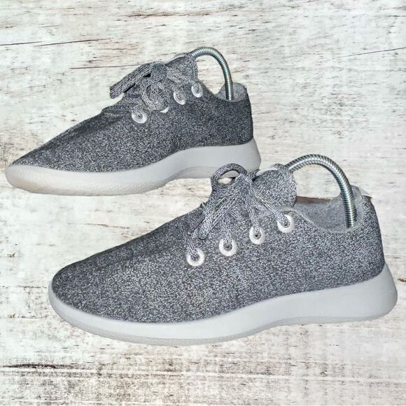 Allbirds Natural Grey Wool Runners Running Shoes Size 9 - Picture 1 of 9